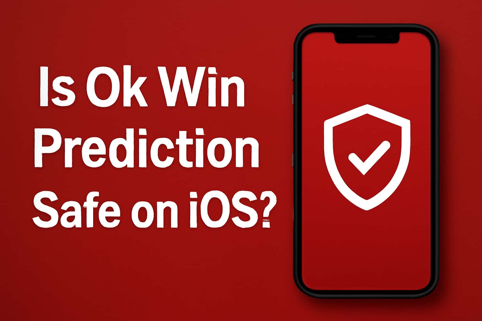 Informational scene about the safety of Ok Win Prediction on iOS.