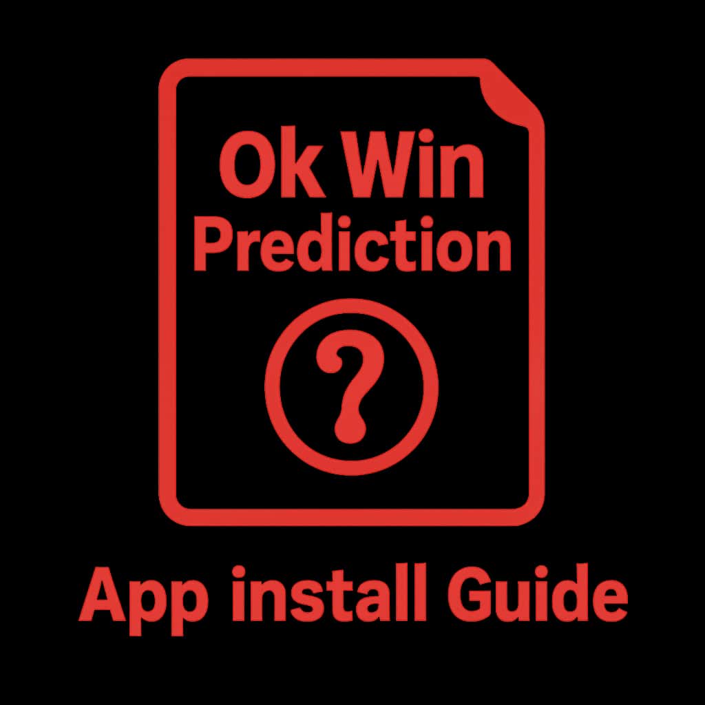 An icon representing the Ok Win Prediction App Install Guide.