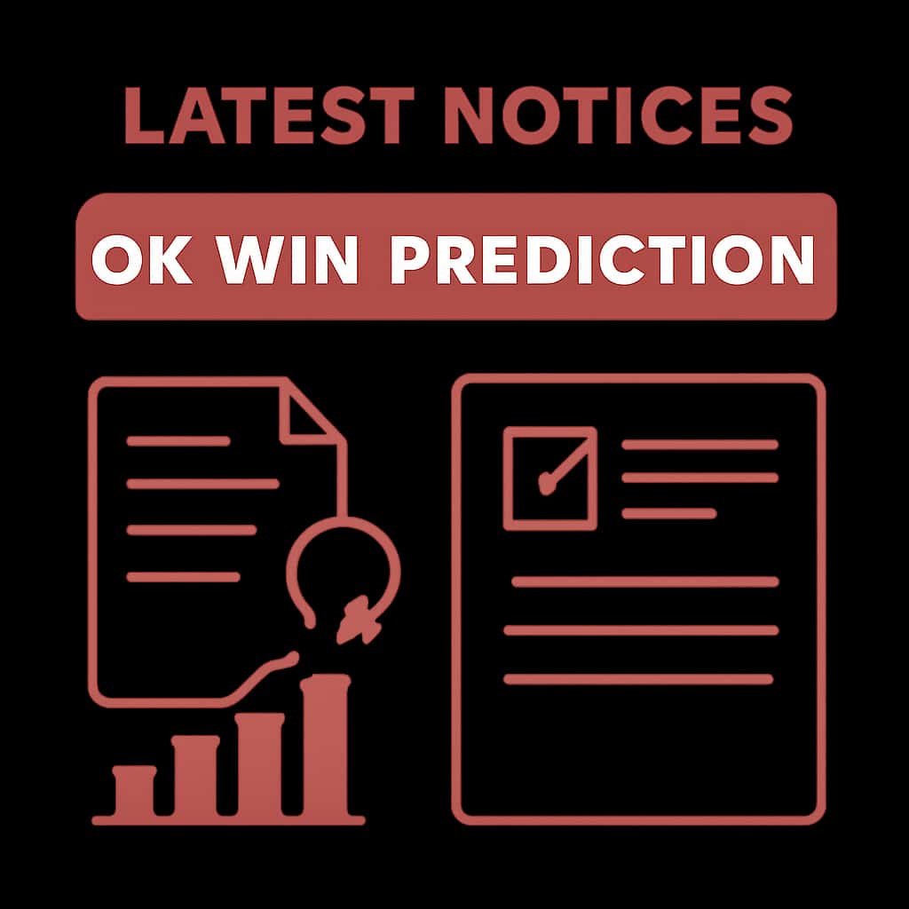 An educational diagram about the Latest Ok Win Prediction Notices.