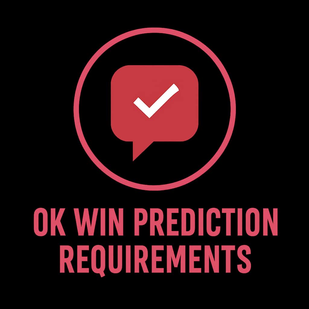 Icon representing Ok Win Prediction Requirements.