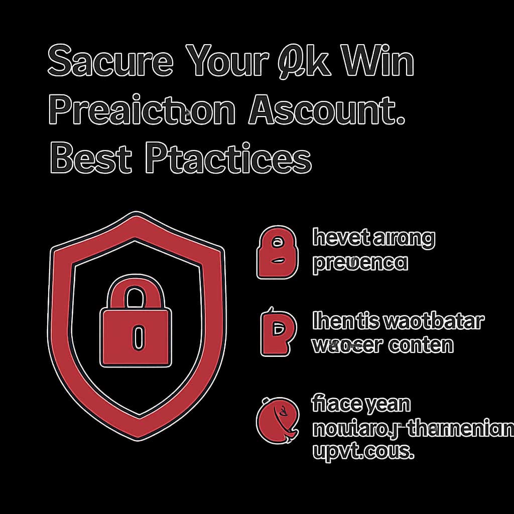 An educational illustration on securing your Ok Win Prediction account.