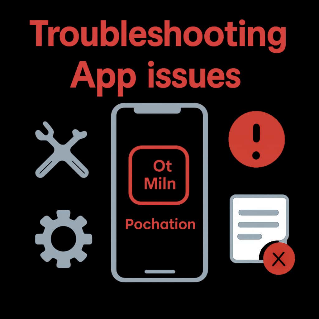 An educational diagram illustrating troubleshooting steps for the Ok Win Prediction app.